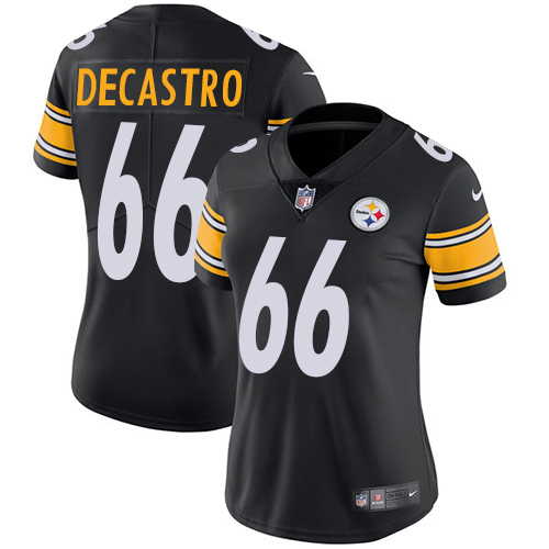 Nike Steelers #66 David DeCastro Black Team Color Women's Stitched NFL Vapor Untouchable Limited Jersey Nike Steelers #66 David DeCastro Black Team Color Women's Stitched NFL Vapor Untouchable Limited Jersey