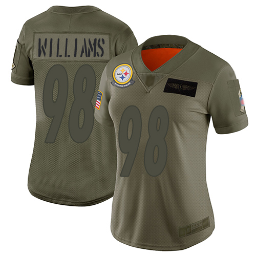 Nike Steelers #98 Vince Williams Camo Women's Stitched NFL Limited 2019 Salute to Service Jersey Nike Steelers #98 Vince Williams Camo Women's Stitched NFL Limited 2019 Salute to Service Jersey