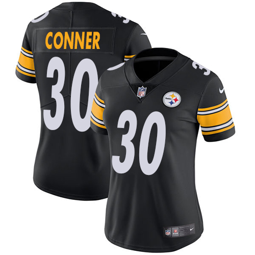 Nike Steelers #30 James Conner Black Team Color Women's Stitched NFL Vapor Untouchable Limited Jersey Nike Steelers #30 James Conner Black Team Color Women's Stitched NFL Vapor Untouchable Limited Jersey