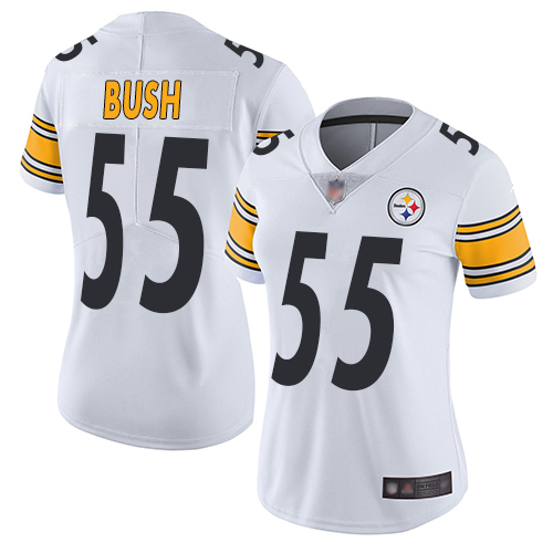 Nike Steelers #55 Devin Bush White Women's Stitched NFL Vapor Untouchable Limited Jersey Nike Steelers #55 Devin Bush White Women's Stitched NFL Vapor Untouchable Limited Jersey