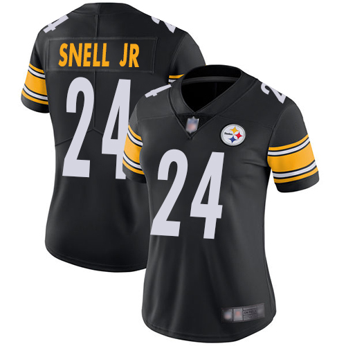 Nike Steelers #24 Benny Snell Jr. Black Team Color Women's Stitched NFL Vapor Untouchable Limited Jersey Nike Steelers #24 Benny Snell Jr. Black Team Color Women's Stitched NFL Vapor Untouchable Limited Jersey