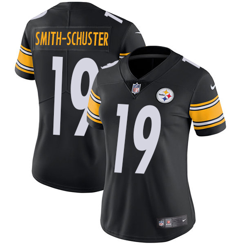 Nike Steelers #19 JuJu Smith-Schuster Black Team Color Women's Stitched NFL Vapor Untouchable Limited Jersey Nike Steelers #19 JuJu Smith-Schuster Black Team Color Women's Stitched NFL Vapor Untouchable Limited Jersey