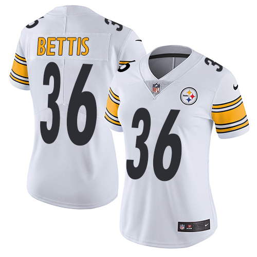 Nike Steelers #36 Jerome Bettis White Women's Stitched NFL Vapor Untouchable Limited Jersey Nike Steelers #36 Jerome Bettis White Women's Stitched NFL Vapor Untouchable Limited Jersey