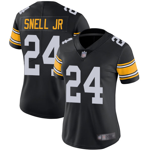 Nike Steelers #24 Benny Snell Jr. Black Alternate Women's Stitched NFL Vapor Untouchable Limited Jersey Nike Steelers #24 Benny Snell Jr. Black Alternate Women's Stitched NFL Vapor Untouchable Limited Jersey