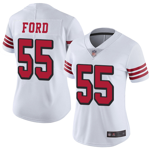 Nike 49ers #55 Dee Ford White Rush Women's Stitched NFL Vapor Untouchable Limited Jersey Nike 49ers #55 Dee Ford White Rush Women's Stitched NFL Vapor Untouchable Limited Jersey