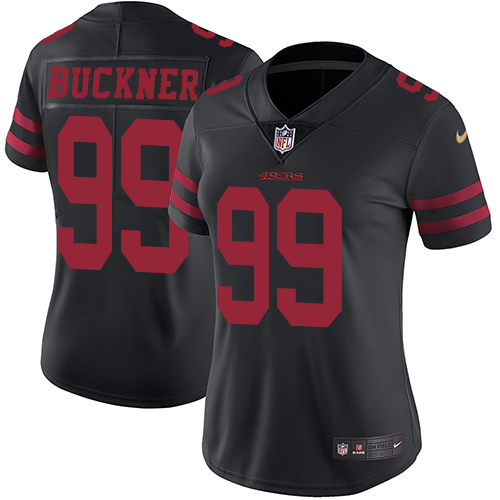 Nike 49ers #99 DeForest Buckner Black Alternate Women's Stitched NFL Vapor Untouchable Limited Jersey Nike 49ers #99 DeForest Buckner Black Alternate Women's Stitched NFL Vapor Untouchable Limited Jersey
