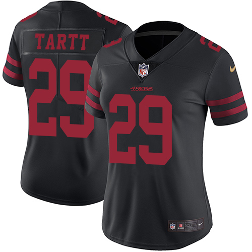Nike 49ers #29 Jaquiski Tartt Black Alternate Women's Stitched NFL Vapor Untouchable Limited Jersey Nike 49ers #29 Jaquiski Tartt Black Alternate Women's Stitched NFL Vapor Untouchable Limited Jersey