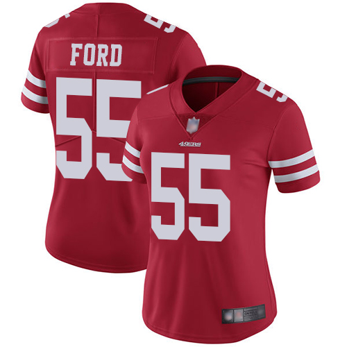 Nike 49ers #55 Dee Ford Red Team Color Women's Stitched NFL Vapor Untouchable Limited Jersey Nike 49ers #55 Dee Ford Red Team Color Women's Stitched NFL Vapor Untouchable Limited Jersey