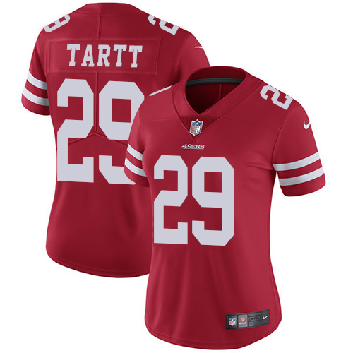 Nike 49ers #29 Jaquiski Tartt Red Team Color Women's Stitched NFL Vapor Untouchable Limited Jersey Nike 49ers #29 Jaquiski Tartt Red Team Color Women's Stitched NFL Vapor Untouchable Limited Jersey