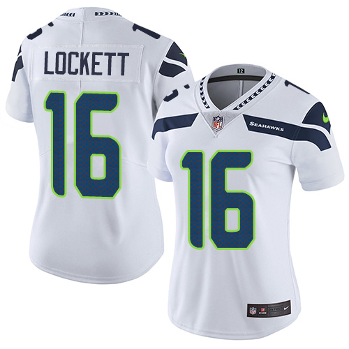 Nike Seahawks #16 Tyler Lockett White Women's Stitched NFL Vapor Untouchable Limited Jersey Nike Seahawks #16 Tyler Lockett White Women's Stitched NFL Vapor Untouchable Limited Jersey