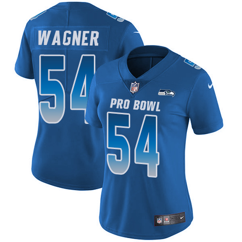 Nike Seahawks #54 Bobby Wagner Royal Women's Stitched NFL Limited NFC 2018 Pro Bowl Jersey Nike Seahawks #54 Bobby Wagner Royal Women's Stitched NFL Limited NFC 2018 Pro Bowl Jersey