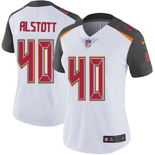 Nike Buccaneers #40 Mike Alstott White Women's Stitched NFL Vapor Untouchable Limited Jersey Nike Buccaneers #40 Mike Alstott White Women's Stitched NFL Vapor Untouchable Limited Jersey