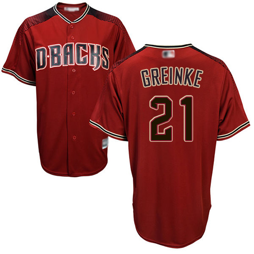 Diamondbacks #21 Zack Greinke Sedona Red Alternate Women's Stitched MLB Jersey Diamondbacks #21 Zack Greinke Sedona Red Alternate Women's Stitched MLB Jersey