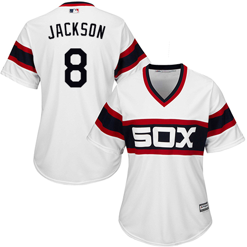 White Sox #8 Bo Jackson White Alternate Home Women's Stitched MLB Jersey White Sox #8 Bo Jackson White Alternate Home Women's Stitched MLB Jersey