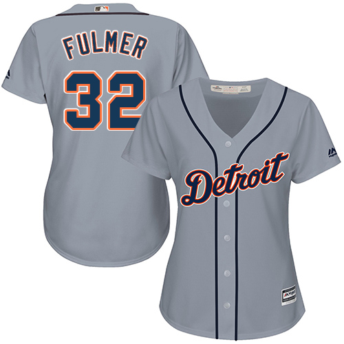 Tigers #32 Michael Fulmer Grey Road Women's Stitched MLB Jersey Tigers #32 Michael Fulmer Grey Road Women's Stitched MLB Jersey