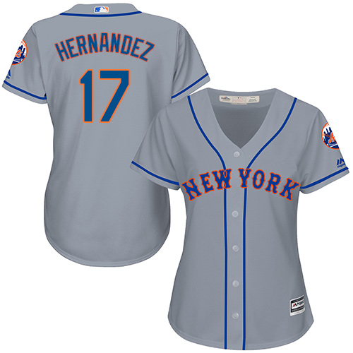 Mets #17 Keith Hernandez Grey Road Women's Stitched MLB Jersey Mets #17 Keith Hernandez Grey Road Women's Stitched MLB Jersey