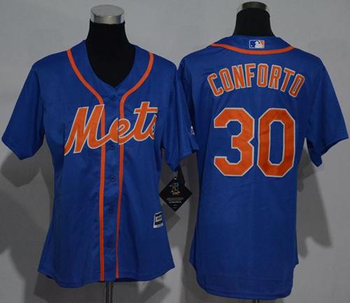 Mets #30 Michael Conforto Blue Alternate Women's Stitched MLB Jersey Mets #30 Michael Conforto Blue Alternate Women's Stitched MLB Jersey