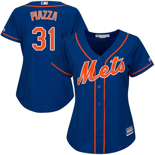 Mets #31 Mike Piazza Blue Alternate Women's Stitched MLB Jersey Mets #31 Mike Piazza Blue Alternate Women's Stitched MLB Jersey