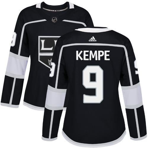 Adidas Kings #9 Adrian Kempe Black Home Authentic Women's Stitched NHL Jersey Adidas Kings #9 Adrian Kempe Black Home Authentic Women's Stitched NHL Jersey