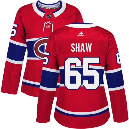 Adidas Canadiens #65 Andrew Shaw Red Home Authentic Women's Stitched NHL Jersey Adidas Canadiens #65 Andrew Shaw Red Home Authentic Women's Stitched NHL Jersey