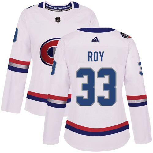 Adidas Canadiens #33 Patrick Roy White Authentic 2017 100 Classic Women's Stitched NHL Jersey Adidas Canadiens #33 Patrick Roy White Authentic 2017 100 Classic Women's Stitched NHL Jersey