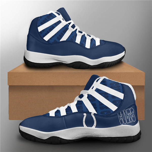 Men's Indianapolis Colts Air Jordan 11 Sneakers 2002 Men's Indianapolis Colts Air Jordan 11 Sneakers 2002