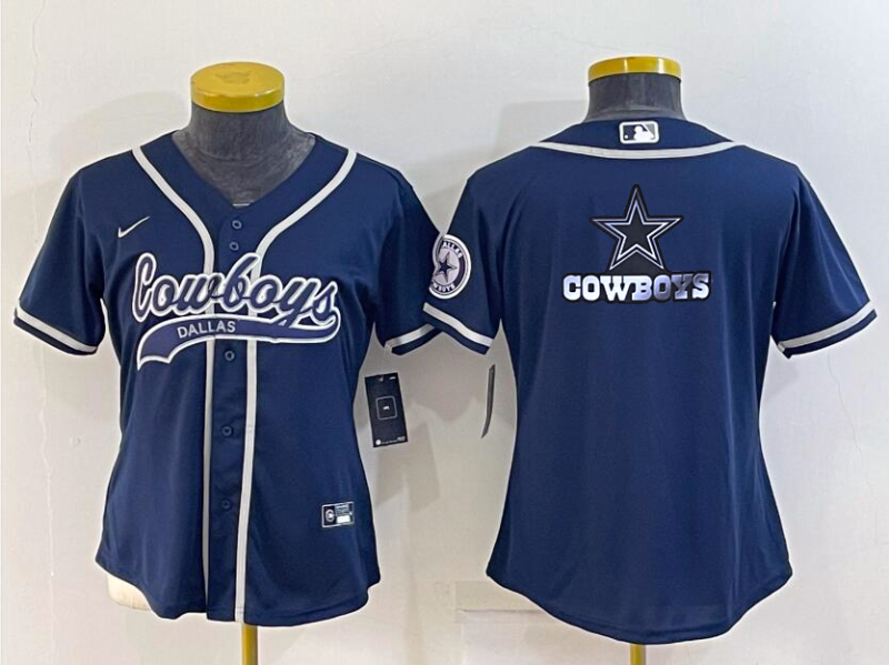 Youth Dallas Cowboys Navy Team Big Logo With Patch Cool Base Stitched Baseball Jersey Youth Dallas Cowboys Navy Team Big Logo With Patch Cool Base Stitched Baseball Jersey