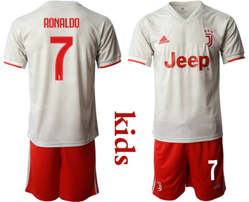 Juventus #7 Ronaldo Away Kid Soccer Club Jersey Juventus #7 Ronaldo Away Kid Soccer Club Jersey