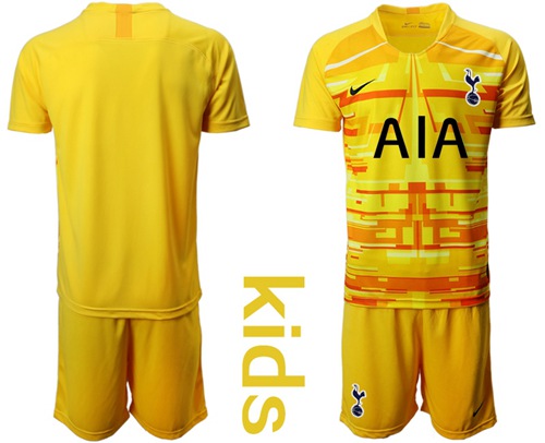 Tottenham Hotspur Blank Yellow Goalkeeper Kid Soccer Club Jersey Tottenham Hotspur Blank Yellow Goalkeeper Kid Soccer Club Jersey