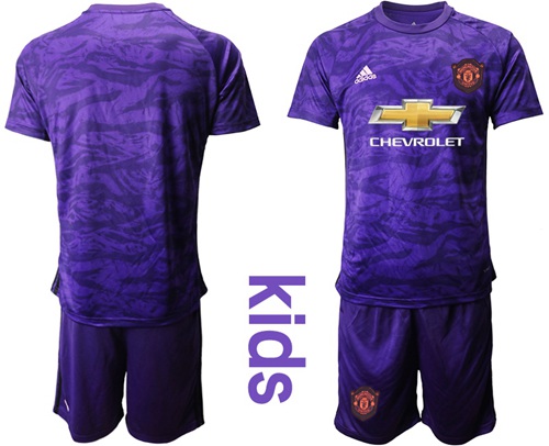 Manchester United Blank Purple Goalkeeper Kid Soccer Club Jersey Manchester United Blank Purple Goalkeeper Kid Soccer Club Jersey