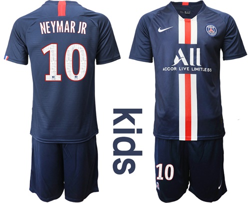 Paris Saint-Germain #10 Neymar Jr Home Kid Soccer Club Jersey Paris Saint-Germain #10 Neymar Jr Home Kid Soccer Club Jersey