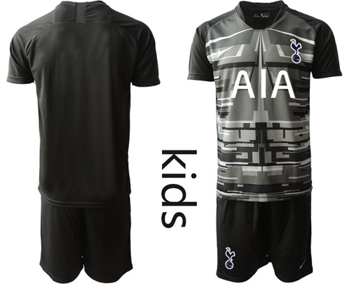 Tottenham Hotspur Blank Black Goalkeeper Kid Soccer Club Jersey Tottenham Hotspur Blank Black Goalkeeper Kid Soccer Club Jersey
