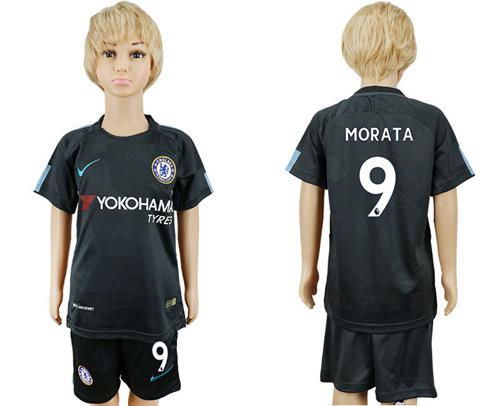 Chelsea #9 Morata Sec Away Kid Soccer Club Jersey Chelsea #9 Morata Sec Away Kid Soccer Club Jersey