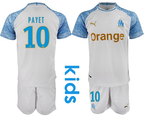 Marseille #10 Payet Home Kid Soccer Club Jersey Marseille #10 Payet Home Kid Soccer Club Jersey