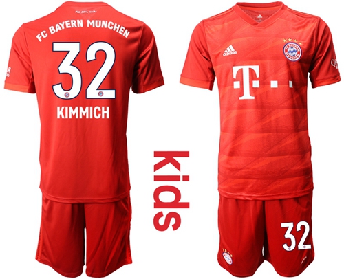 Bayern Munchen #32 Kimmich Home Kid Soccer Club Jersey Bayern Munchen #32 Kimmich Home Kid Soccer Club Jersey