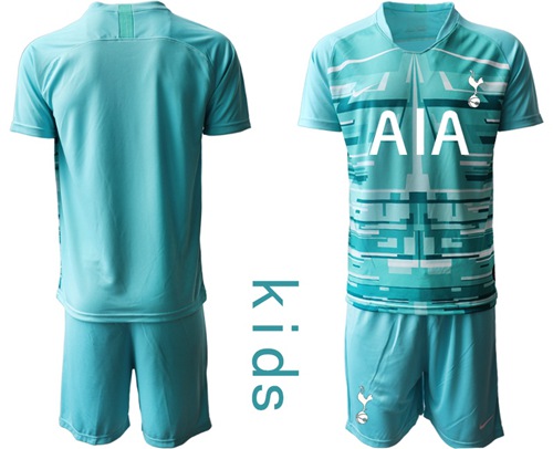 Tottenham Hotspur Blank Light Blue Goalkeeper Kid Soccer Club Jersey Tottenham Hotspur Blank Light Blue Goalkeeper Kid Soccer Club Jersey