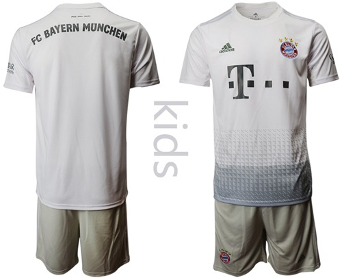 Bayern Munchen Blank Away Kid Soccer Club Jersey