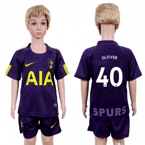 Tottenham Hotspur #40 Glover Sec Away Kid Soccer Club Jersey Tottenham Hotspur #40 Glover Sec Away Kid Soccer Club Jersey