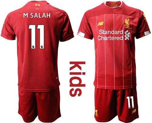 Liverpool #11 M.Salah Red Home Kid Soccer Club Jersey Liverpool #11 M.Salah Red Home Kid Soccer Club Jersey