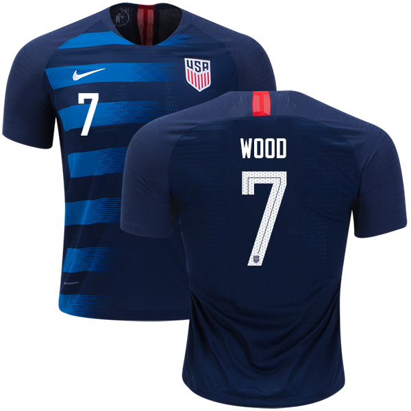 USA #7 Wood Away Kid Soccer Country Jersey USA #7 Wood Away Kid Soccer Country Jersey