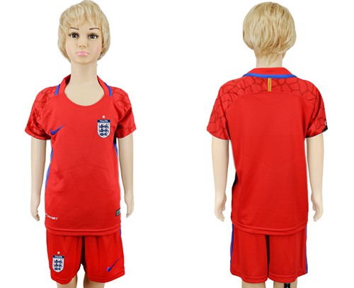 England Blank Red Goalkeeper Kid Soccer Country Jersey England Blank Red Goalkeeper Kid Soccer Country Jersey