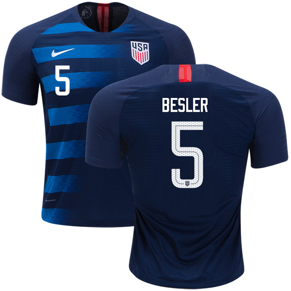 USA #5 Besler Away Kid Soccer Country Jersey USA #5 Besler Away Kid Soccer Country Jersey