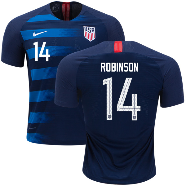 USA #14 Robinson Away Kid Soccer Country Jersey USA #14 Robinson Away Kid Soccer Country Jersey