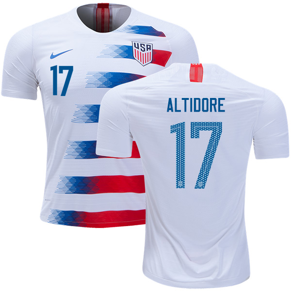 USA #17 Altidore Home Kid Soccer Country Jersey USA #17 Altidore Home Kid Soccer Country Jersey