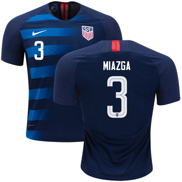 USA #3 Miazga Away Kid Soccer Country Jersey USA #3 Miazga Away Kid Soccer Country Jersey