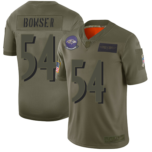 Nike Ravens #54 Tyus Bowser Camo Youth Stitched NFL Limited 2019 Salute to Service Jersey Nike Ravens #54 Tyus Bowser Camo Youth Stitched NFL Limited 2019 Salute to Service Jersey