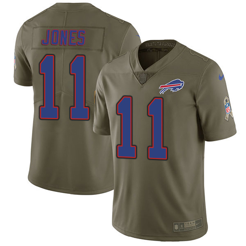 Nike Bills #11 Zay Jones Olive Youth Stitched NFL Limited 2017 Salute to Service Jersey Nike Bills #11 Zay Jones Olive Youth Stitched NFL Limited 2017 Salute to Service Jersey