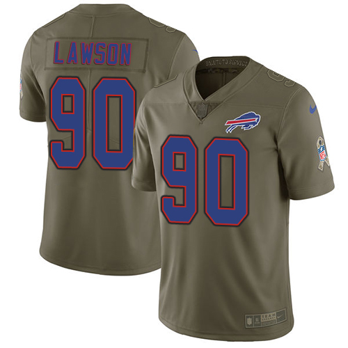 Nike Bills #90 Shaq Lawson Olive Youth Stitched NFL Limited 2017 Salute to Service Jersey Nike Bills #90 Shaq Lawson Olive Youth Stitched NFL Limited 2017 Salute to Service Jersey