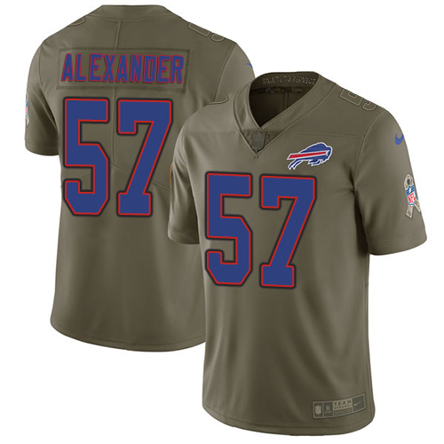Nike Bills #57 Lorenzo Alexander Olive Youth Stitched NFL Limited 2017 Salute to Service Jersey Nike Bills #57 Lorenzo Alexander Olive Youth Stitched NFL Limited 2017 Salute to Service Jersey