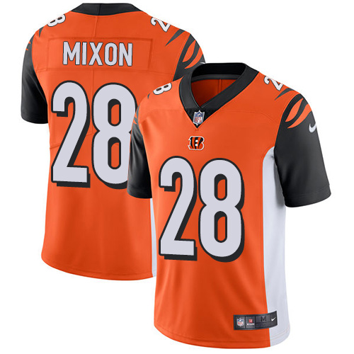 Nike Bengals #28 Joe Mixon Orange Alternate Youth Stitched NFL Vapor Untouchable Limited Jersey Nike Bengals #28 Joe Mixon Orange Alternate Youth Stitched NFL Vapor Untouchable Limited Jersey